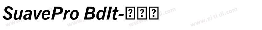 SuavePro BdIt字体转换